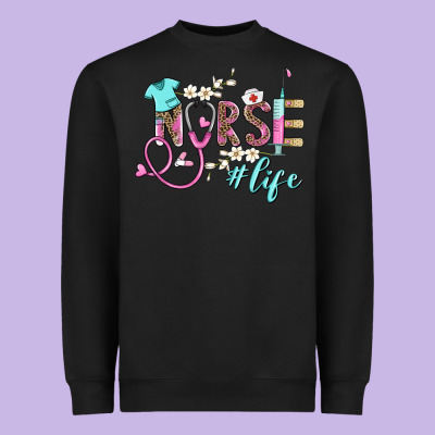 Nurse Life Heavyweight Sweatshirt Designed By Barkaloodesign