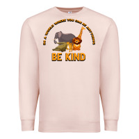 Pale Pink In a World Where You Can Be Anything Bee Kind Premium Sweatshirt - Bettercallsaul