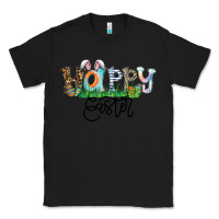 Black Happy Easter Classic Tee - CowhideDigitalArt