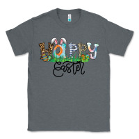 Charcoal Heather Happy Easter Classic Tee - CowhideDigitalArt