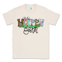 Natural Happy Easter Classic Tee - CowhideDigitalArt