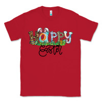 Red Happy Easter Classic Tee - CowhideDigitalArt