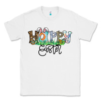 White Happy Easter Classic Tee - CowhideDigitalArt