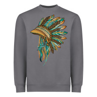 Storm indian leopard headdress blue Heavyweight Sweatshirt - BarkalooDesign