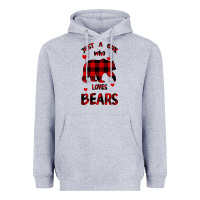Heather Grey Just A Girl Who Loves Bears Heavyweight Hoodie - Bettercallsaul