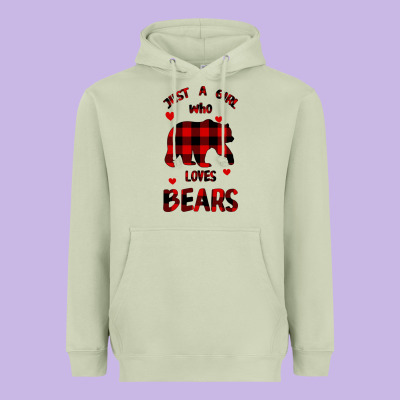 Just A Girl Who Loves Bears Heavyweight Hoodie Designed By Bettercallsaul