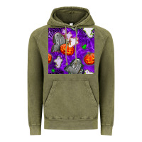 Vintage Olive tombstone and ghosts seamless paternal Vintage Hoodie - BundleAndBundleShop