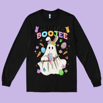 So Peepin Boujee Long Sleeve Tee Designed By Maliassmallbusiness