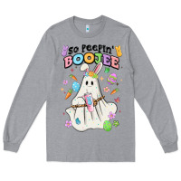 Heather Grey so peepin boujee Long Sleeve Tee - MaliasSmallBusiness