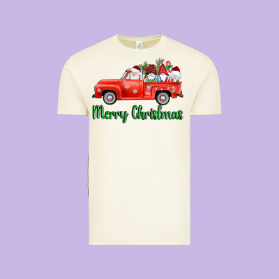 Merry Christmas Truck Gnomes Vintage Tee Designed By Adodesignshop