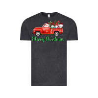 Vintage Black merry christmas truck gnomes Vintage Tee - AdoDesignShop