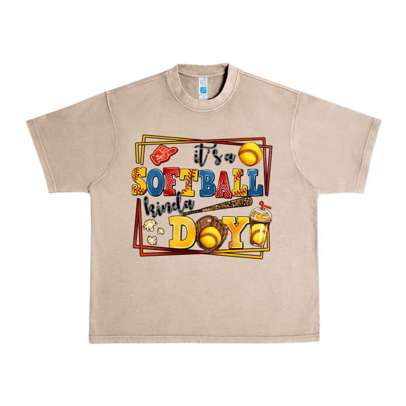 Its A Softball Kinda Day Urban Heavy Tee by AdoDesignShop | Teevron