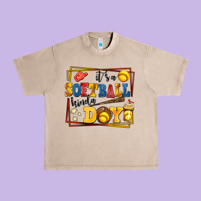 Its A Softball Kinda Day Urban Heavy Tee Designed By Adodesignshop