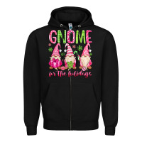 Black gnome for the holidays Zipper Hoodie - MaliasSmallBusiness