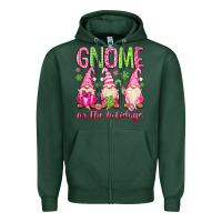 Sports Green gnome for the holidays Zipper Hoodie - MaliasSmallBusiness