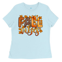 Baby Blue fall vibes Ladies Tee - Zillion Design Studio