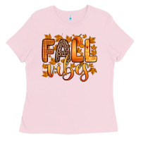 Bubblegum Pink fall vibes Ladies Tee - Zillion Design Studio