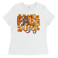 White fall vibes Ladies Tee - Zillion Design Studio