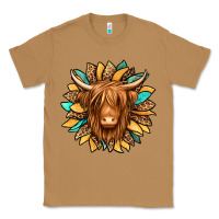 Toasted Coconut highland cow turquoise sunflower Classic Tee - Jasminsmagicworld
