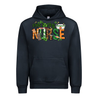 Navy One lucky Nurse with elements St. Patricks Day Urban Hoodie - HowdyJamesFarm