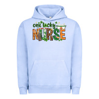 Pigment Grape Ice One lucky Nurse with elements St. Patricks Day Urban Hoodie - HowdyJamesFarm