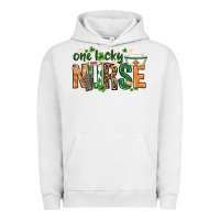 Pigment Lunar Rock One lucky Nurse with elements St. Patricks Day Urban Hoodie - HowdyJamesFarm