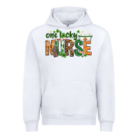 White One lucky Nurse with elements St. Patricks Day Urban Hoodie - HowdyJamesFarm