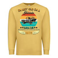 Antique Gold Vintage 50th Birthday I'm Not Old I'm A Classic Born In 1970 Premium Sweatshirt - Bettercallsaul