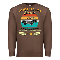 Chestnut Vintage 50th Birthday I'm Not Old I'm A Classic Born In 1970 Premium Sweatshirt - Bettercallsaul