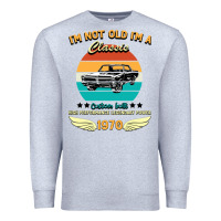 Heather Grey Vintage 50th Birthday I'm Not Old I'm A Classic Born In 1970 Premium Sweatshirt - Bettercallsaul