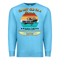 Ocean Blue Vintage 50th Birthday I'm Not Old I'm A Classic Born In 1970 Premium Sweatshirt - Bettercallsaul