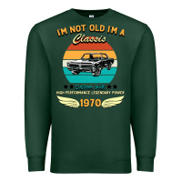 Sports Green Vintage 50th Birthday I'm Not Old I'm A Classic Born In 1970 Premium Sweatshirt - Bettercallsaul