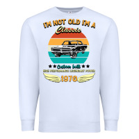 White Vintage 50th Birthday I'm Not Old I'm A Classic Born In 1970 Premium Sweatshirt - Bettercallsaul
