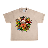 French Oak Christmas reindeer sunflower Urban Heavy Tee - Jasminsmagicworld