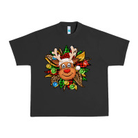 Pigment Black Christmas reindeer sunflower Urban Heavy Tee - Jasminsmagicworld