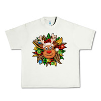 Pistachio Christmas reindeer sunflower Urban Heavy Tee - Jasminsmagicworld