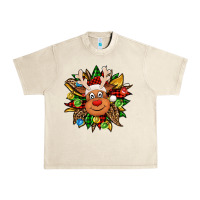 Sandshell Christmas reindeer sunflower Urban Heavy Tee - Jasminsmagicworld