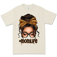 Bone caucasian leopard messy bun mom life Premium Tee - texasbilliewilder