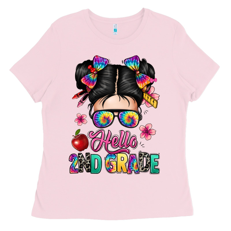Hello Second Grade Kid Ladies Tee by texasbilliewilder | Teevron
