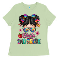 Matcha hello second grade kid Ladies Tee - texasbilliewilder