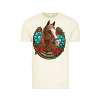 Vintage Arctic western horseshoe horse roses gemstone Vintage Tee - Artiststas