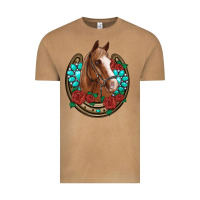Vintage Camel western horseshoe horse roses gemstone Vintage Tee - Artiststas