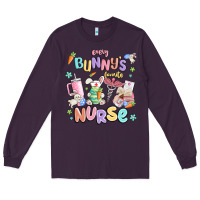 Plum every favorite bunnys nurse Long Sleeve Tee - MaliasSmallBusiness