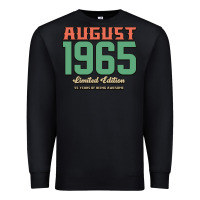 Black August 1965 Limited Edition 55 Years Of Being Awesome Premium Sweatshirt - Bettercallsaul
