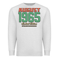Oatmeal Heather August 1965 Limited Edition 55 Years Of Being Awesome Premium Sweatshirt - Bettercallsaul