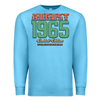 Ocean Blue August 1965 Limited Edition 55 Years Of Being Awesome Premium Sweatshirt - Bettercallsaul