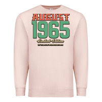 August 1965 Limited Edition 55 Years Of Being Awesome Premium Sweatshirt | Teevron