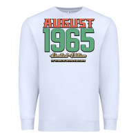 White August 1965 Limited Edition 55 Years Of Being Awesome Premium Sweatshirt - Bettercallsaul