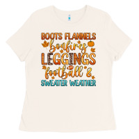 Bone boots flannels bonfires leggins football Ladies Tee - Zillion Design Studio