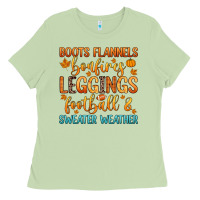 Matcha boots flannels bonfires leggins football Ladies Tee - Zillion Design Studio